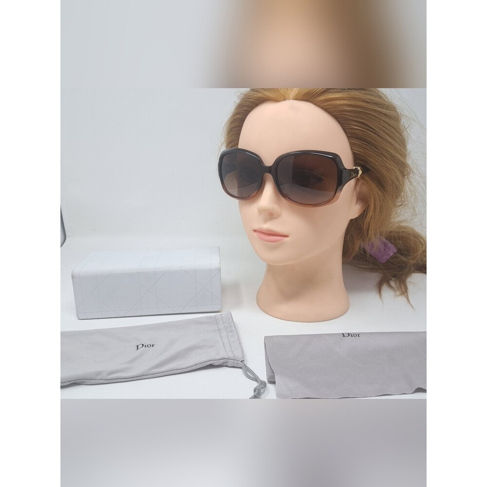 Christian Dior Women's Sunglasses Green Apricot Brown Mystery 2 WCKD8 56-17-130 - Picture 2 of 12